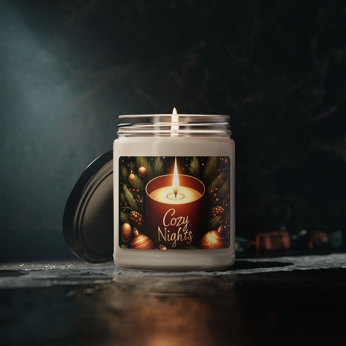 Cozy Nights" Christmas Candle: