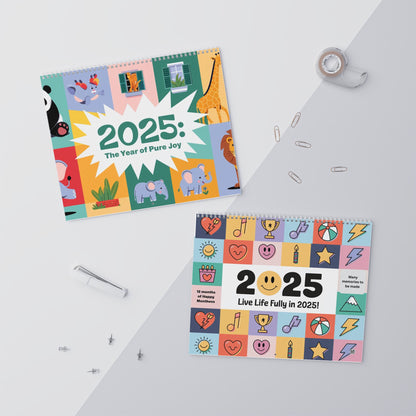 Wall Calendar 2025: The Year of Pure Joy