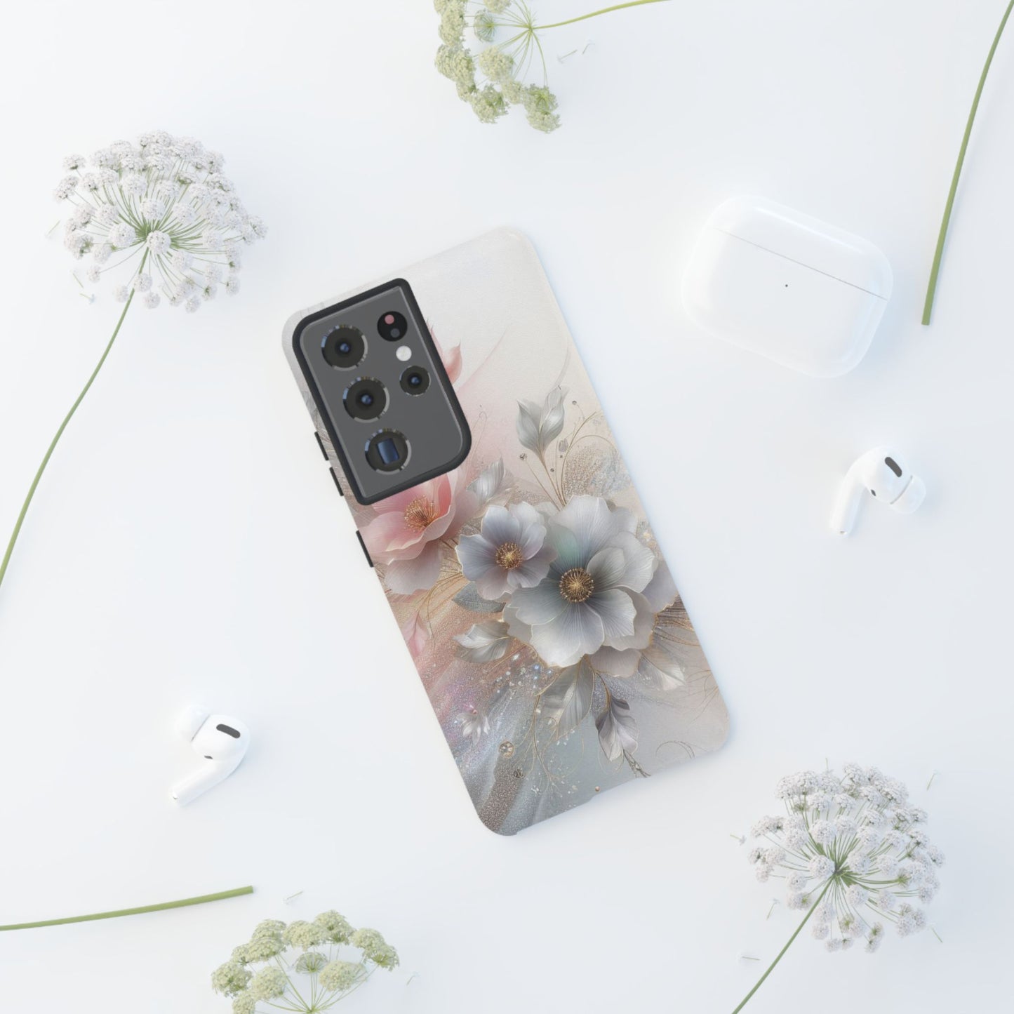 Sparkly Flowers Phone Case