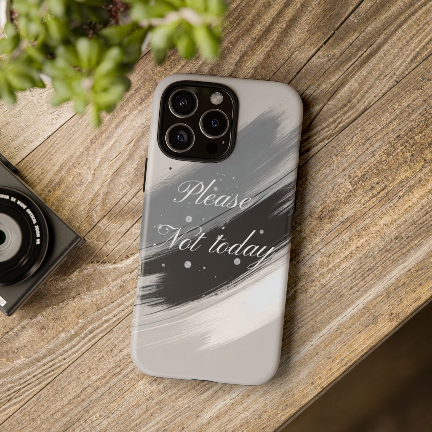 Please, Not Today Minimalist Phone Case Design