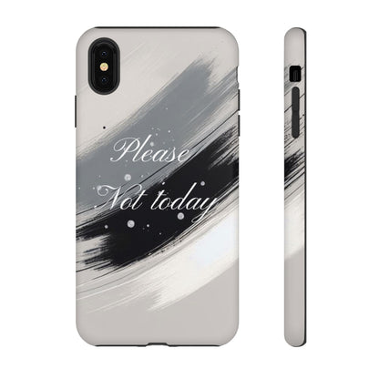 Please, Not Today Minimalist Phone Case Design