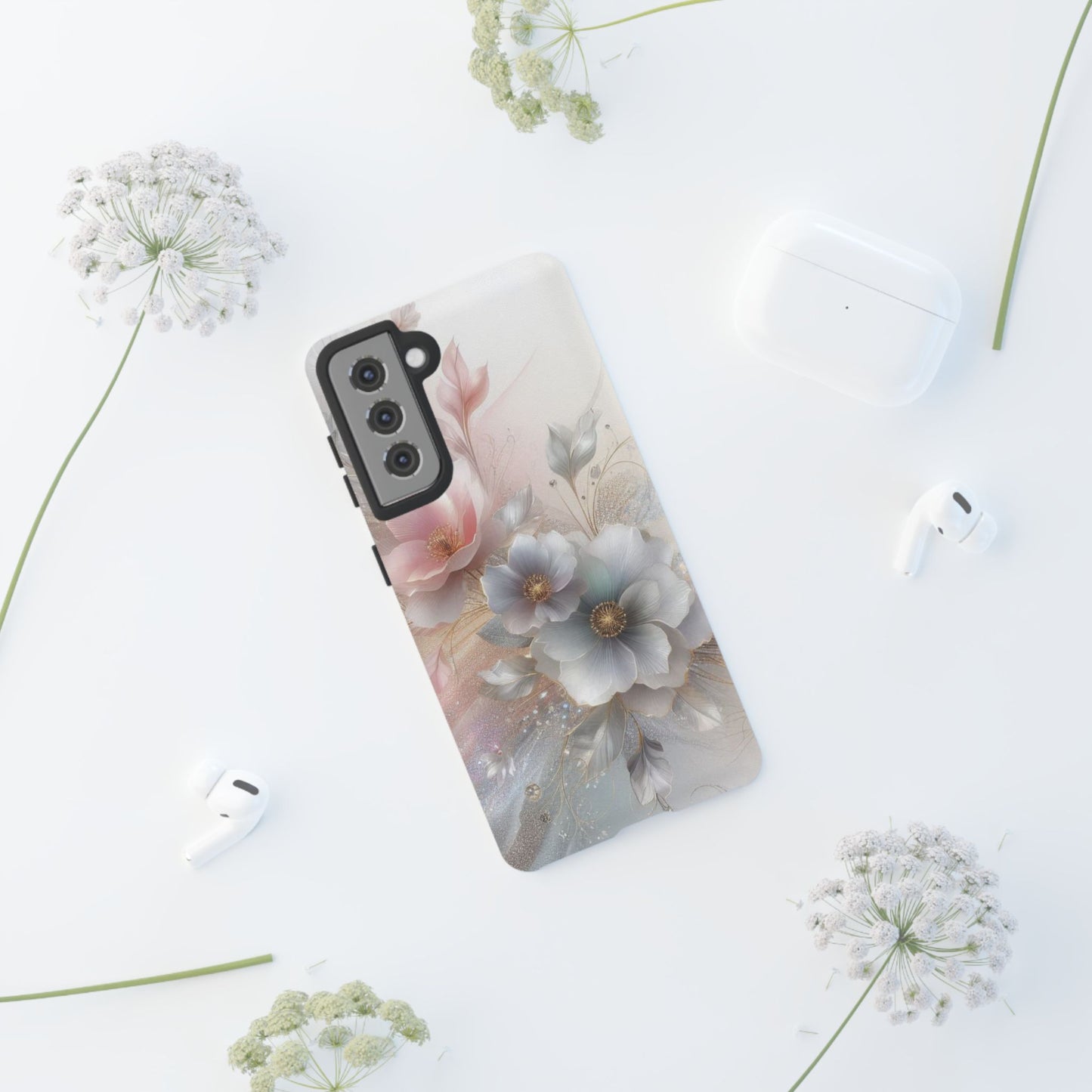 Sparkly Flowers Phone Case