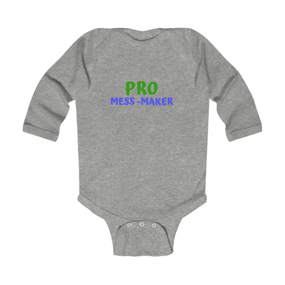 Pro Mess Maker: Long Sleeve Infant Bodysuit