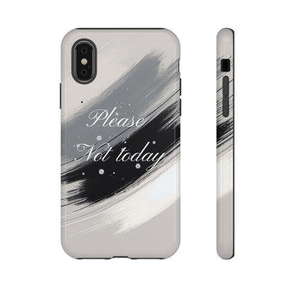 Please, Not Today Minimalist Phone Case Design